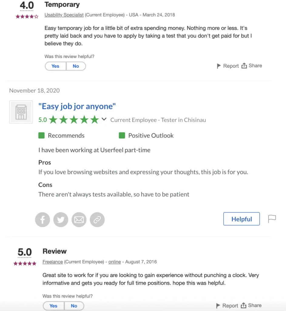 Userfeel Review Social Proof